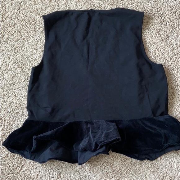 J Crew Velvet Peplum Top - Picture 4 of 5